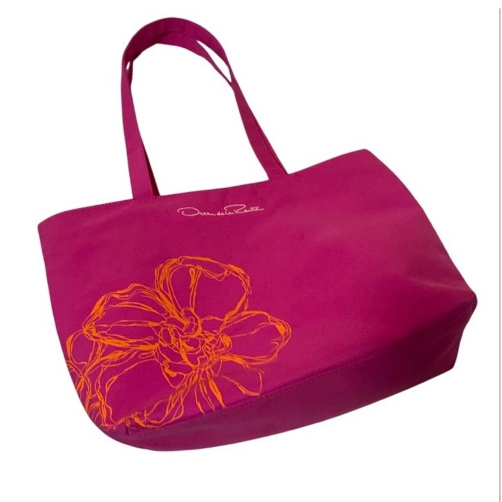 Oscar de La Renta Pink Tote Bag - Picture 4 of 7